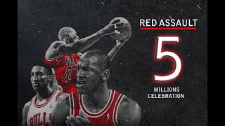 JORDAN PIPPEN RODMAN RED ASSAULT CELEBRATION