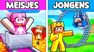 Jongens vs Meisjes ACHTBAAN Bouw Wedstrijd! (Minecraft)