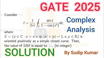 GATE 2025 Mathematics Complex Analysis Solution | Q.No 33 | GATE 2025 Maths NAT Q.No 33 Solution