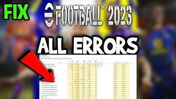 EFootball 2023  – How to Fix All Errors – Complete Tutorial