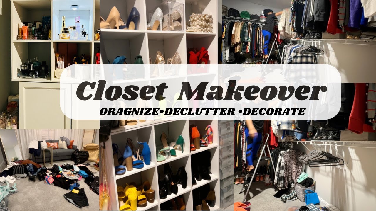 EXTREME CLOSET MAKEOVER ON A BUDGET | BEFORE & AFTER - YouTube