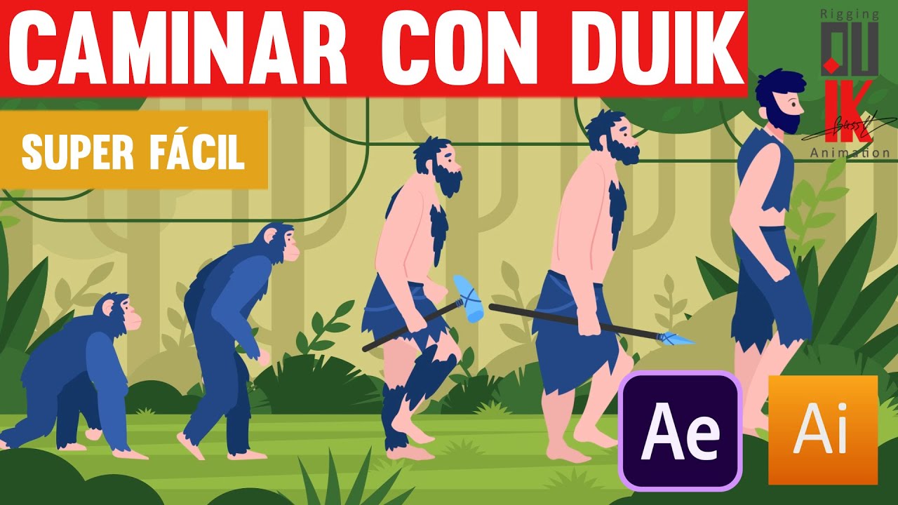 Tutorial en vídeo: ciclo de caminata de un personaje con Duik en After Effects
