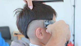 low fade haircut | haircuts for boys tutorial - stylist elnar school