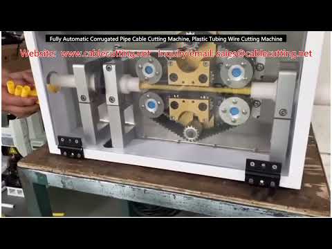 Fully Automatic Corrugated Pipe & Plastic Tubing Wire Cutting Machine
