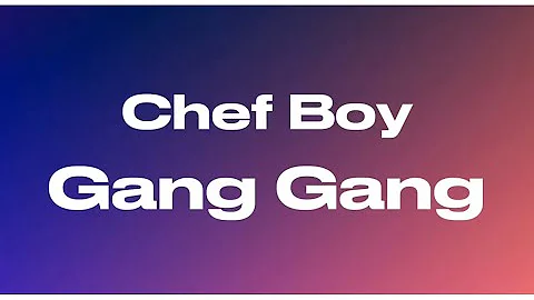 Chef Boy - Gang Gang ft.  Rosecrans HopOut, YS, PhoPho8ight & Hitta J3