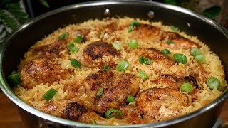 Cooking an easy chicken and rice recipe! So Delicious 😋