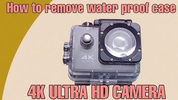 How to remove waterproof case for 4K sports  Wifi action camera #AVDreamz #4Ksportscamera