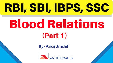 Blood Relations - FOR RBI | RRB | SBI | UPSC | SSC CGL | PART 1