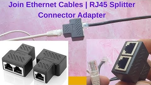 How to Join Ethernet Cables Using RJ45 Splitter Connector | Easy LAN Extension Guide