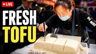 🔴 LIVE: TOFU LADY Selling Fresh Tofu | Chinese Street Food ♨️ (2026/07/15) screenshot 5