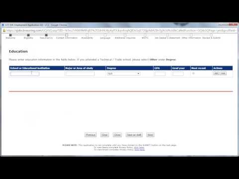Sears Application Online Video