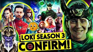 😱 OMG 💫 Loki Season 3 coming soon ❤️ king thanos,deadpool 3,spiderman 4, marvel news #10