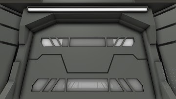 Modular Sci-Fi Set Wip 55 Blender 2.75a - Animated sci-fi doors