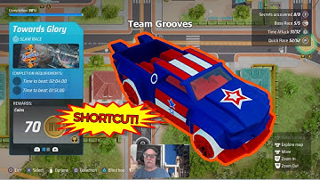 89 Towards Glory "Slam Race" Time Attack SHORTCUT SkatePark track Hot Wheels Unleashed