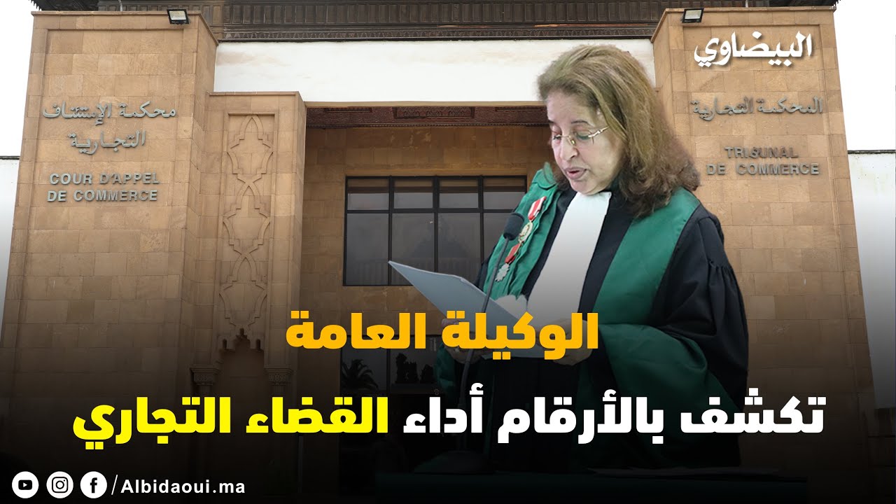 الوكيلة العامة تكشف بالأرقام أداء القضاء التجاري