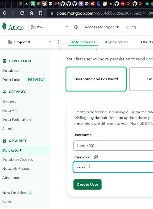 Create a MongoDB URL in 1 minute | #shorts #atlas #whatsappbot