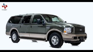 2003 Ford Excursion Eddie Bauer 8-Pass 325 Horsepower 6.0L V8 Power Stroke Turbo Diesel - For Sale