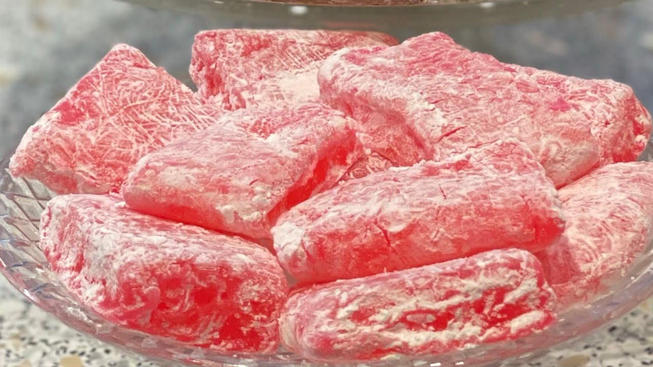 #بكوب نشا وسكر بدون جلاتين اروع حلقوم مطاطي