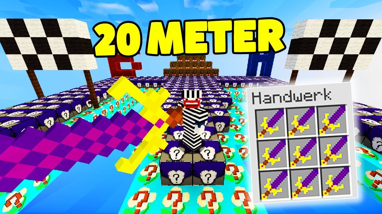 DAS GRÖßTE SCHWERT IN MINECRAFT | LUCKY BLOCKS ROULETTE - YouTube