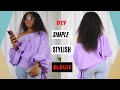 Simple &amp; Classy BLOUSE || how to cut and sew a simple blouse || make a basic blouse