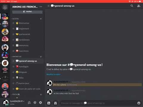 SERVEUR DISCORD COMMUNAUTÉ FRANÇAISE AMONG US! - YouTube