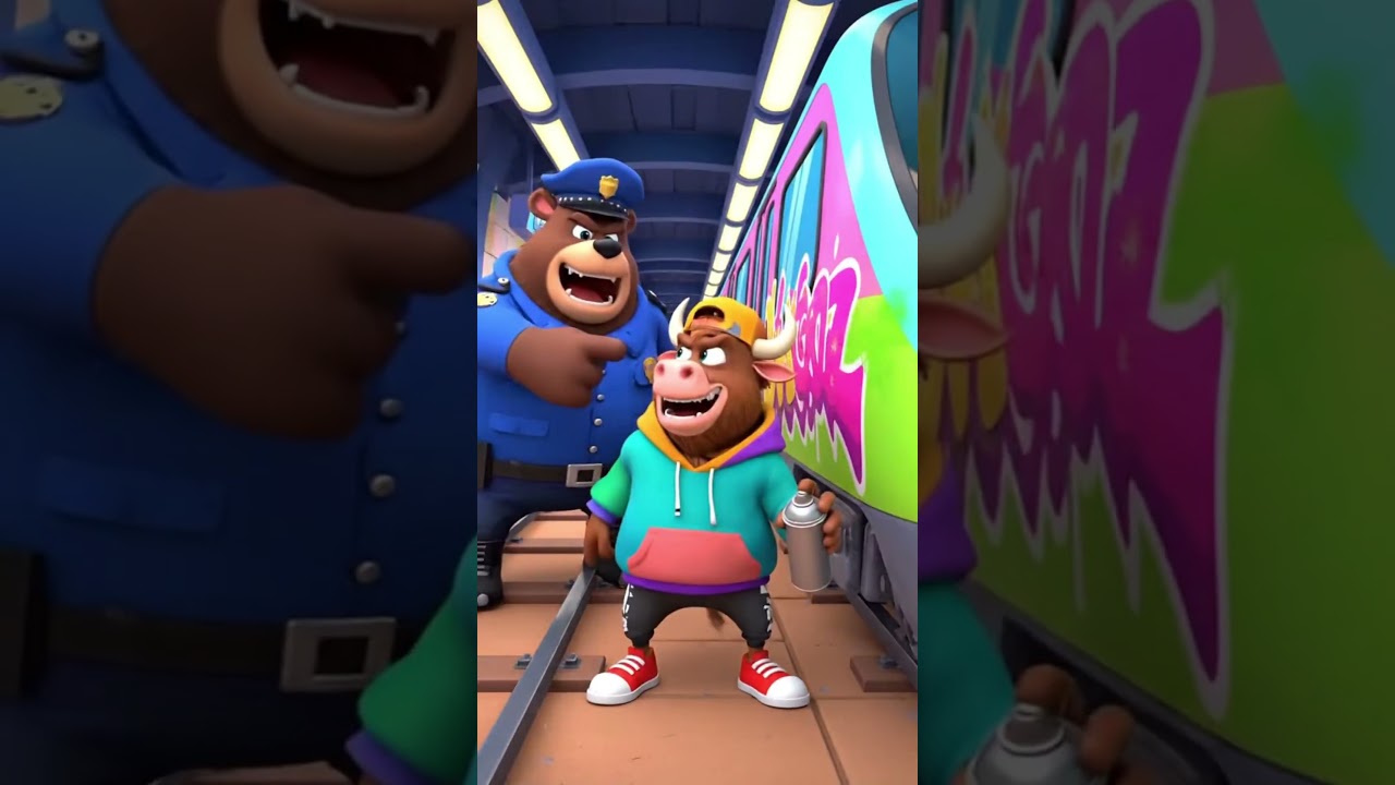 ABC Hip-Hop Animals Paint the Train 🚆🎨 | Y–Z | Final Chase Song for Kids 