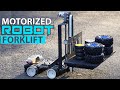 Remote controlled mini forklift robot  diy robotics mechatronics project ideas