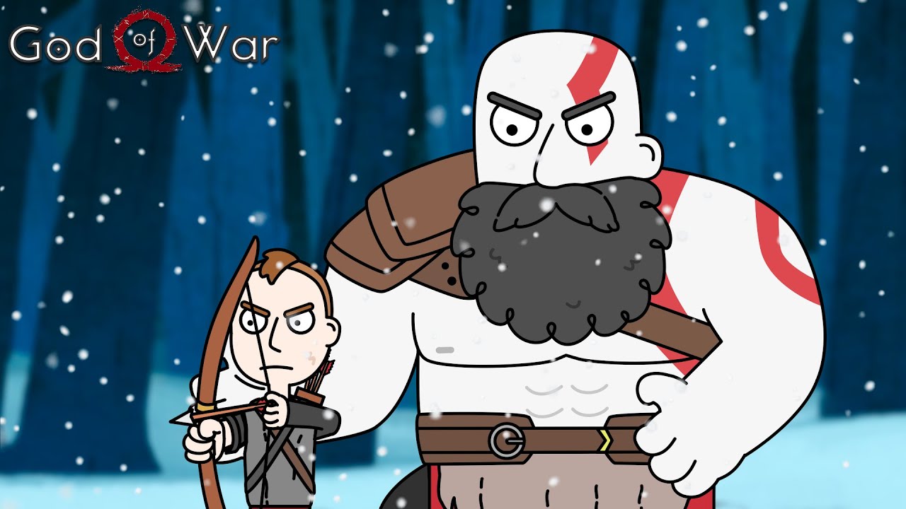 Kratos and Atreus Hunting Deer - God of War 4 animation - YouTube