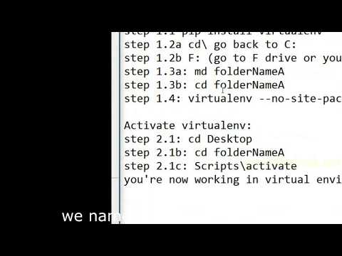Part 1| Setup Python Virtual Environment For Trade Algo on Win 10