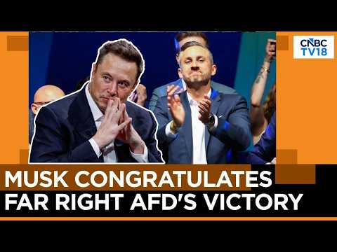 AfD Wins Record 44% In German State Vote, Musk Congratulates Weidel | N18G | CNBC TV18
