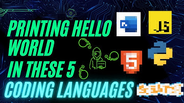 How To Print "Hello, World" in 5 Different Coding Languages