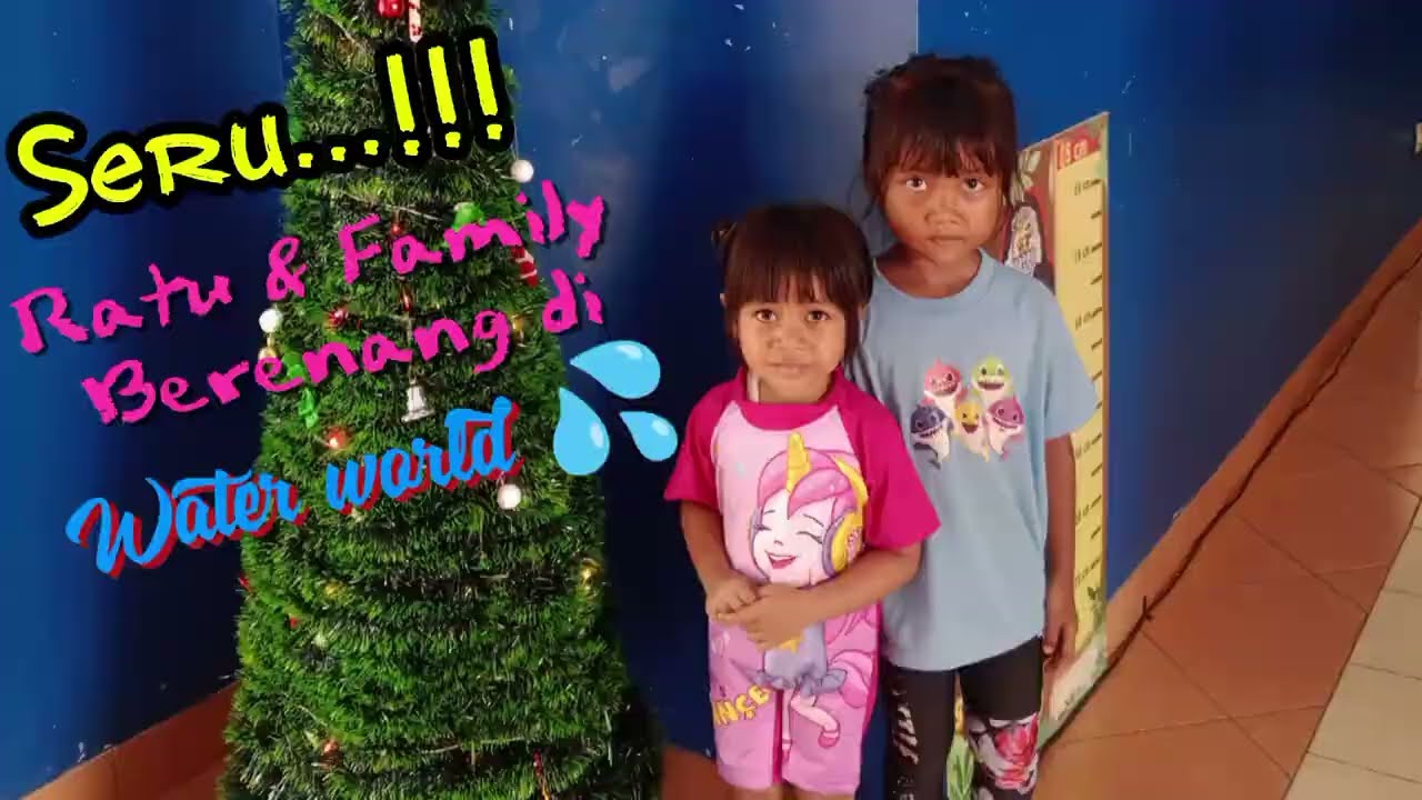 Serunya bikin ketagihan🤣🤣‼️ Ratu & Family Berenang di Water world 