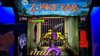 Zombie Raid Arcade Cabinet MAME Gameplay w/ AimTrak Gun & Hypermarquee