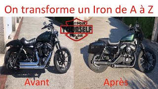 Harley Davidson Iron 883 Sportster vs Clubstyle !!! 