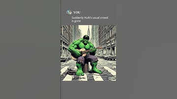 Day in the life of homeless Hulk! #ai #chatgpt