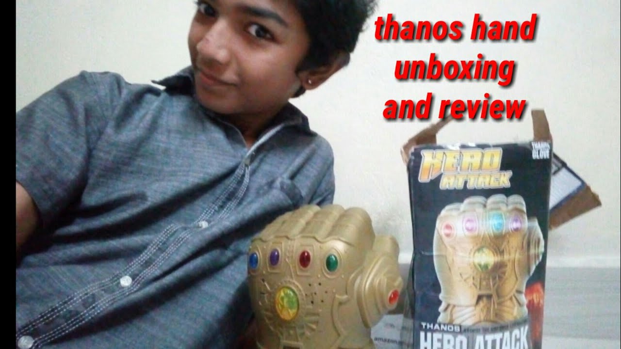 Thanos hand glove toy unboxing and review by android tamil tech vishnu