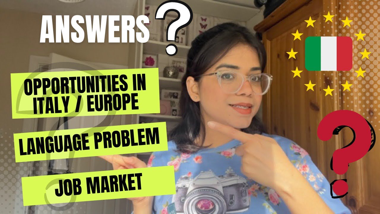 Opportunities in Europe / Italy Job market in Europe Why MS is important for Pakistani