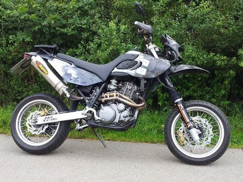 MZ Baghira Black Panther 660 SM Sound Akrapovic ohne (without) DB ...