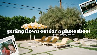 getting flown out for a photoshoot // photography diaries