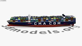 Antoine de Saint Exupery-Class Container Ship 3D model by 3DModels.org
