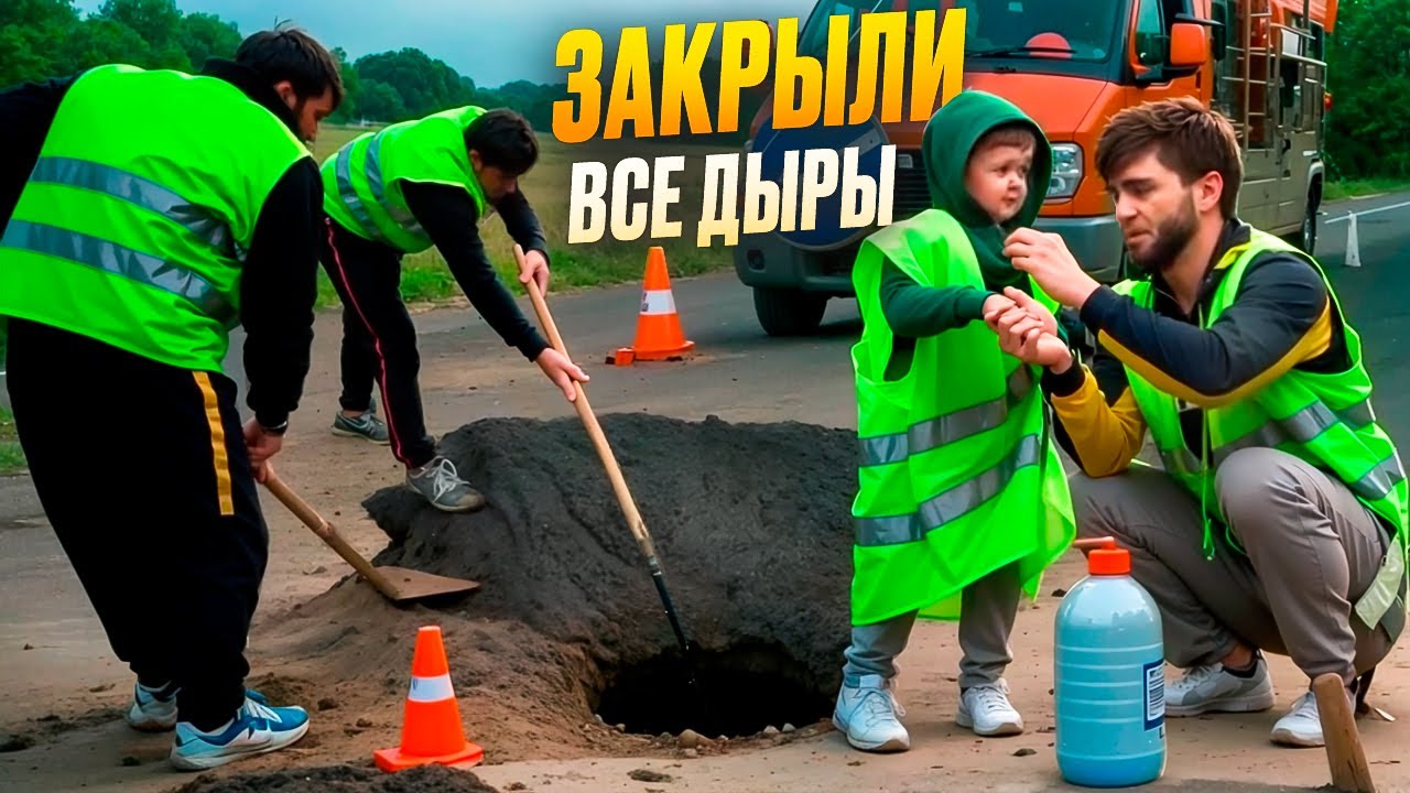 ЗАКРЫЛИ ВСЕ ЯМЫ В ГОРОДЕ ВМЕСТЕ С ХАСБИКОМ!