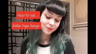 How To Cut Rockabillybetty Page Bangs