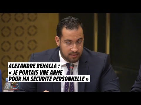 Alexandre Benalla face au Sénat : «Je portais une arme pour ma sécurité personnelle»