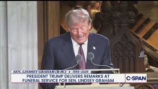 President Trump eulogy to Sen. Graham