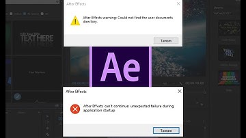 After Effects Warning Hatasının Çözümü