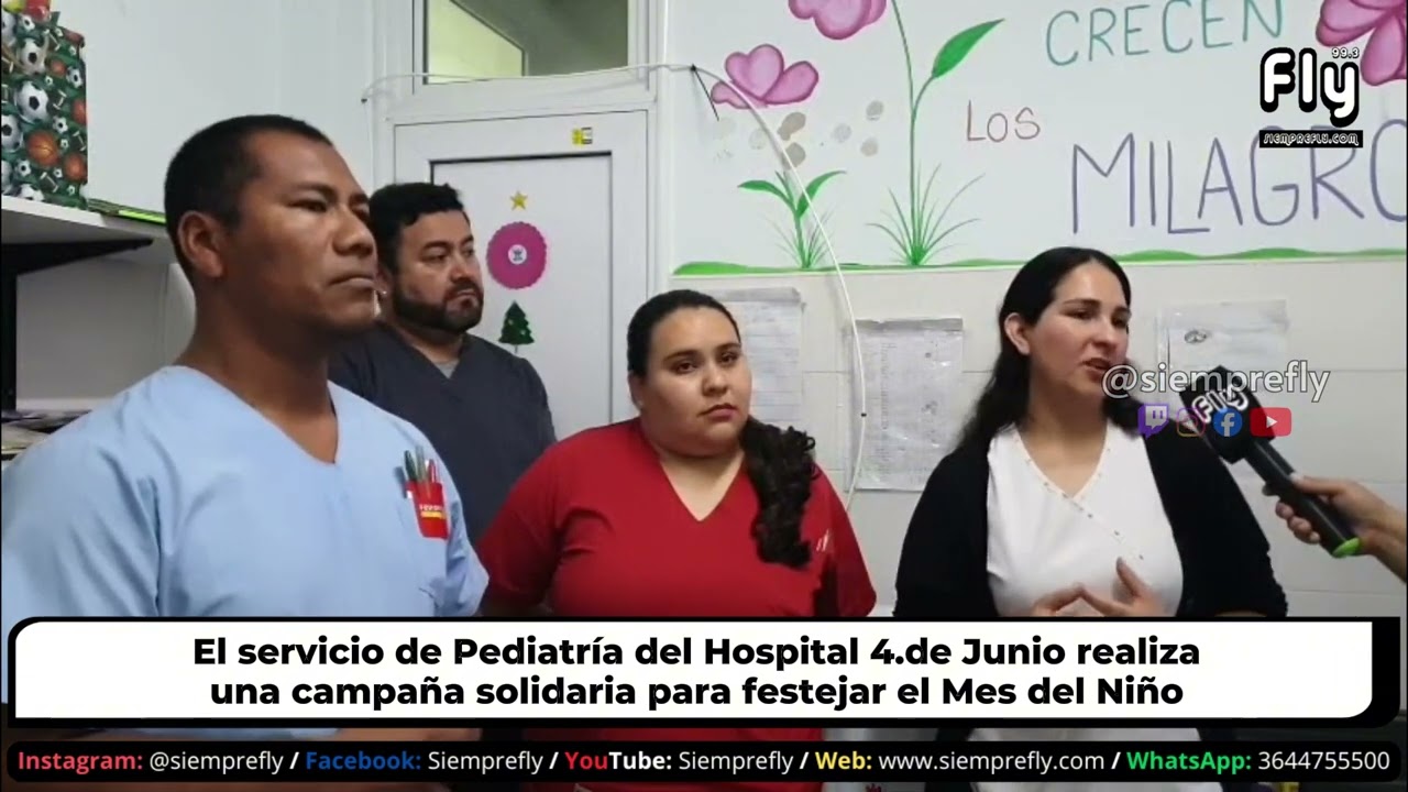 🔴𝗠𝗢́𝗩𝗜𝗟┃El servicio de Pediatría realiza una campaña solidaria para festejar el Mes del Niño