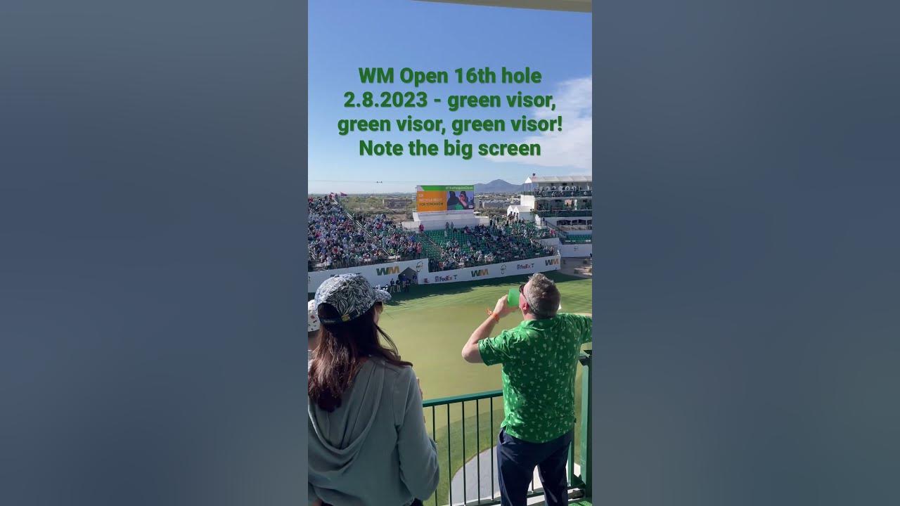 Waste Management golf Open fun at 16th hole YouTube