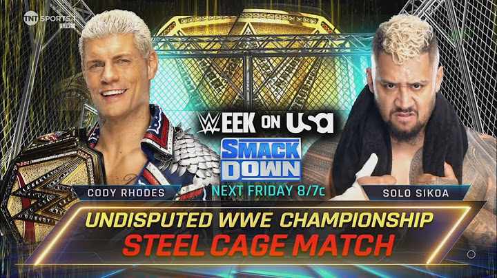 Cody Rhodes vs Solo Sikoa (1/3): SmackDown, Sep. 13, 2024
