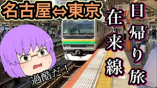 【鉄道旅ゆっくり実況】日帰りで名古屋〜東京在来線で行くとこうなります！