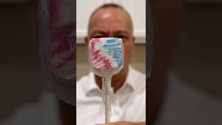 👂 ASMR TIE DYE CUBE LOLLIPOP CANDY AND EATING SOUNDS 👂 #asmr #shorts